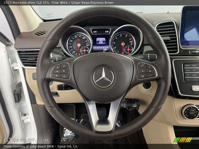 Polar White / Ginger Beige/Espresso Brown 2017 Mercedes-Benz GLE 350