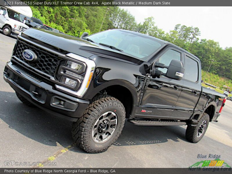 Agate Black Metallic / Medium Dark Slate 2023 Ford F250 Super Duty XLT Tremor Crew Cab 4x4
