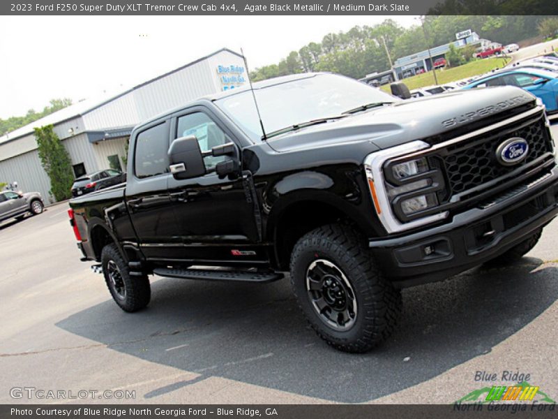Agate Black Metallic / Medium Dark Slate 2023 Ford F250 Super Duty XLT Tremor Crew Cab 4x4