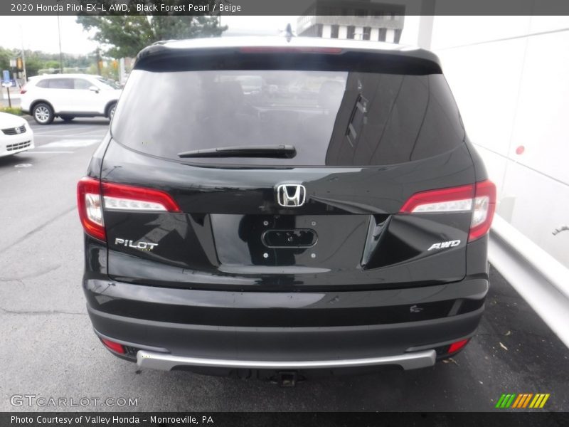 Black Forest Pearl / Beige 2020 Honda Pilot EX-L AWD