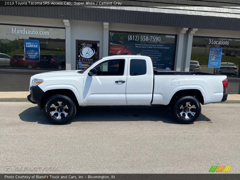 Super White / Cement Gray 2019 Toyota Tacoma SR5 Access Cab
