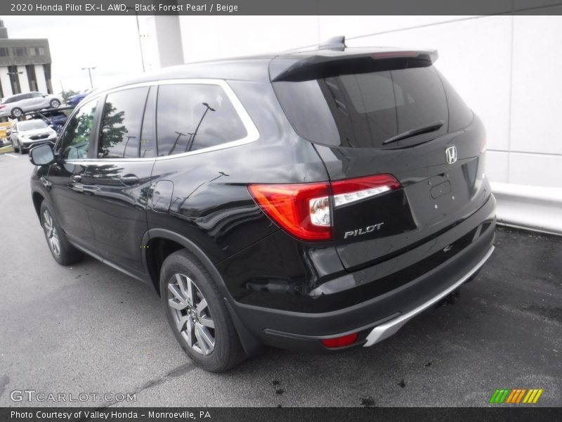 Black Forest Pearl / Beige 2020 Honda Pilot EX-L AWD