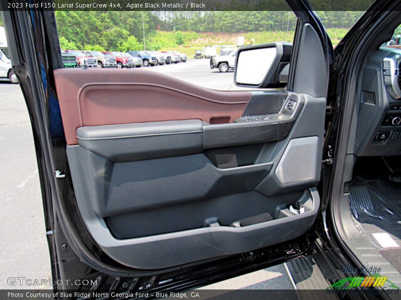 Agate Black Metallic / Black 2023 Ford F150 Lariat SuperCrew 4x4