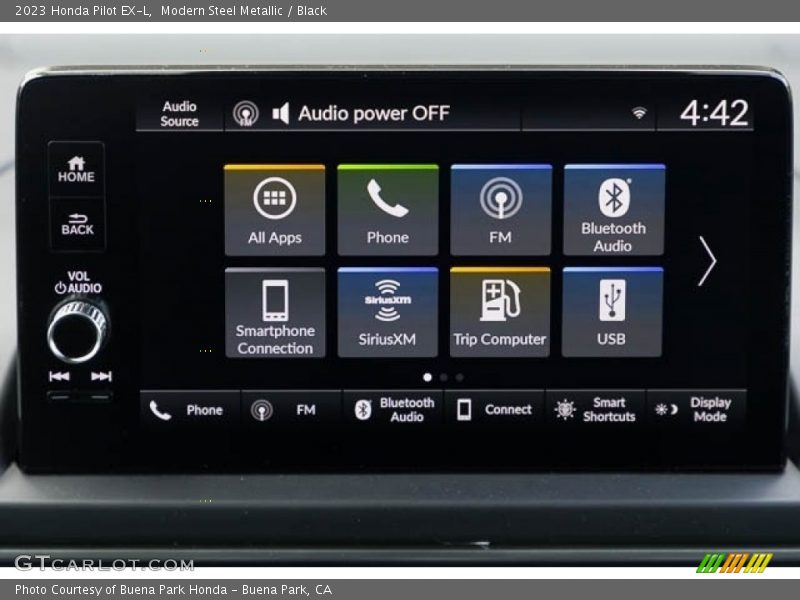 Modern Steel Metallic / Black 2023 Honda Pilot EX-L