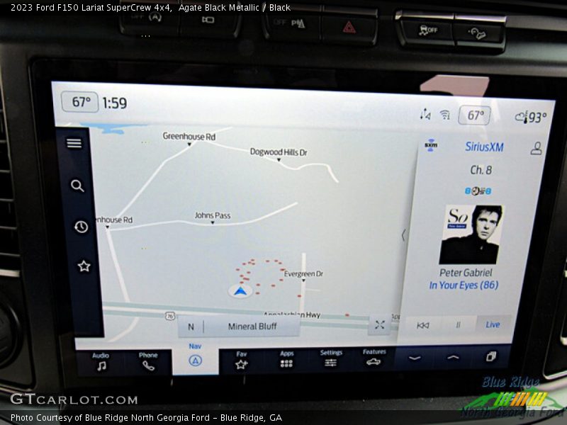 Agate Black Metallic / Black 2023 Ford F150 Lariat SuperCrew 4x4