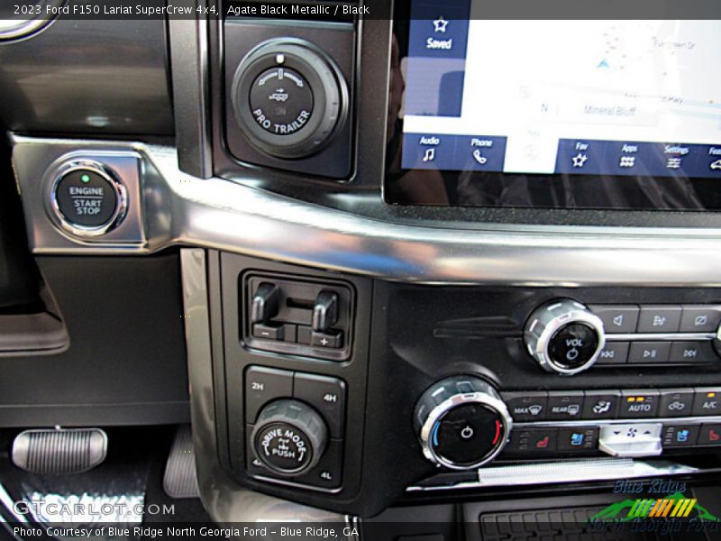 Agate Black Metallic / Black 2023 Ford F150 Lariat SuperCrew 4x4
