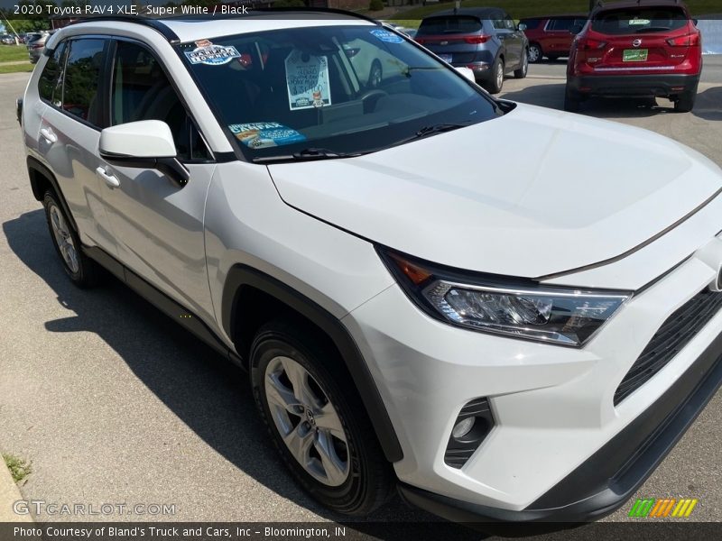 Super White / Black 2020 Toyota RAV4 XLE