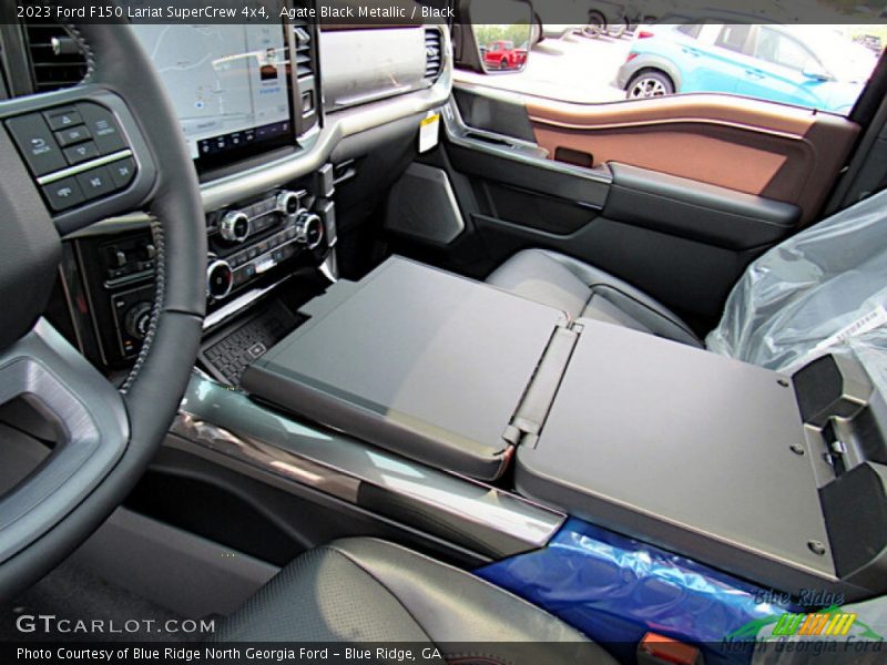 Agate Black Metallic / Black 2023 Ford F150 Lariat SuperCrew 4x4
