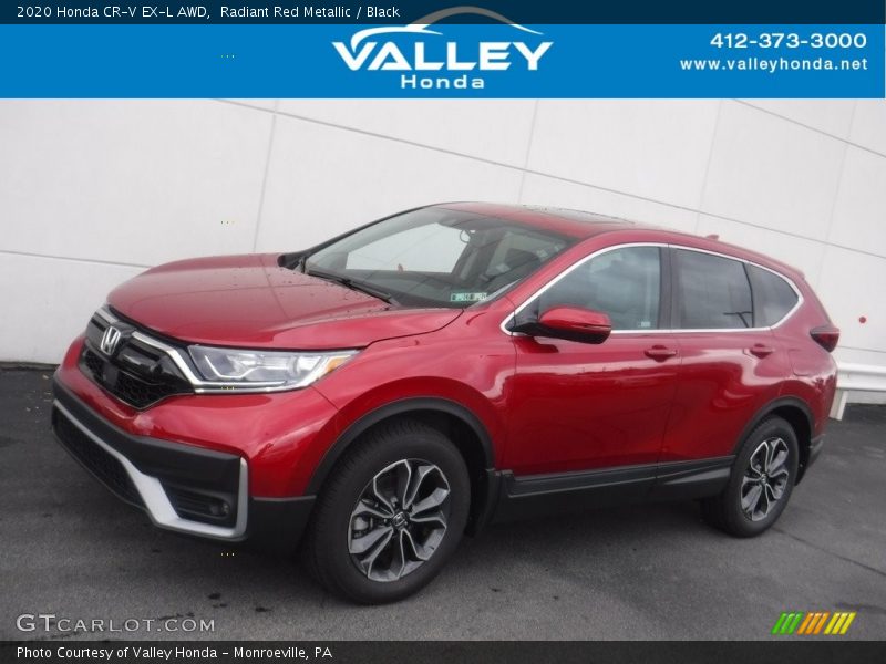 Radiant Red Metallic / Black 2020 Honda CR-V EX-L AWD