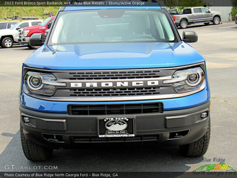 Atlas Blue Metallic / Ebony/Active Orange 2023 Ford Bronco Sport Badlands 4x4