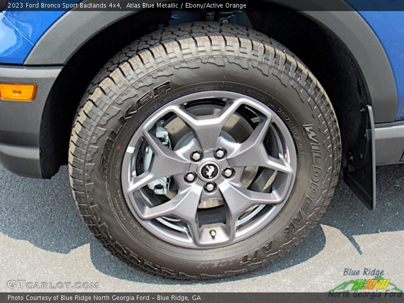 Atlas Blue Metallic / Ebony/Active Orange 2023 Ford Bronco Sport Badlands 4x4