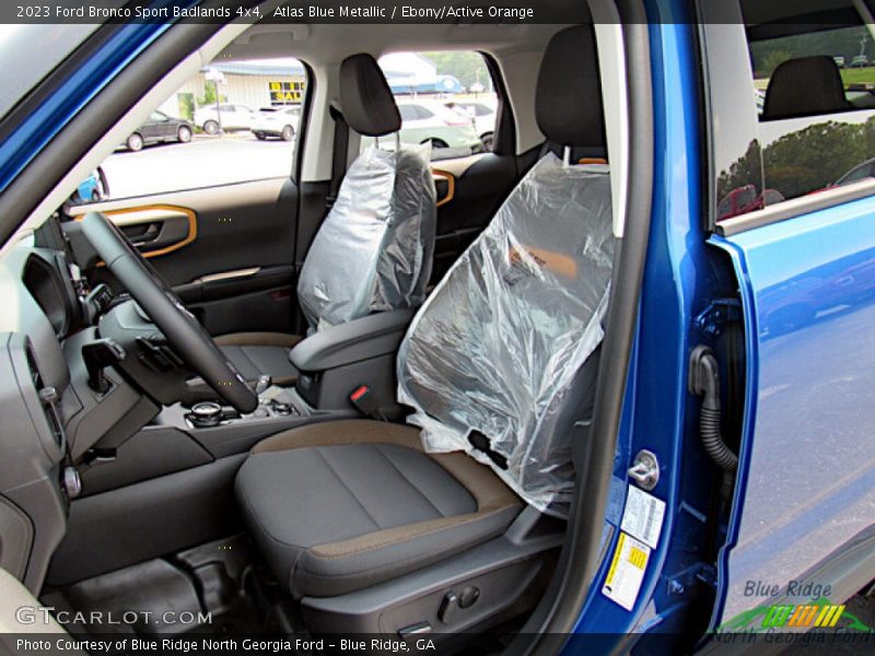 Atlas Blue Metallic / Ebony/Active Orange 2023 Ford Bronco Sport Badlands 4x4