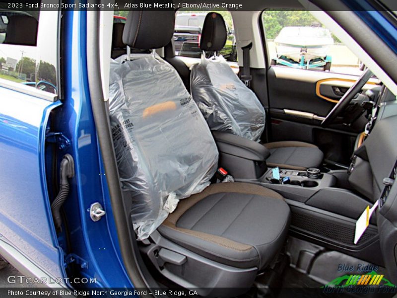 Atlas Blue Metallic / Ebony/Active Orange 2023 Ford Bronco Sport Badlands 4x4