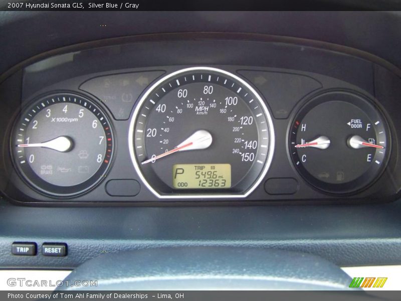 Silver Blue / Gray 2007 Hyundai Sonata GLS