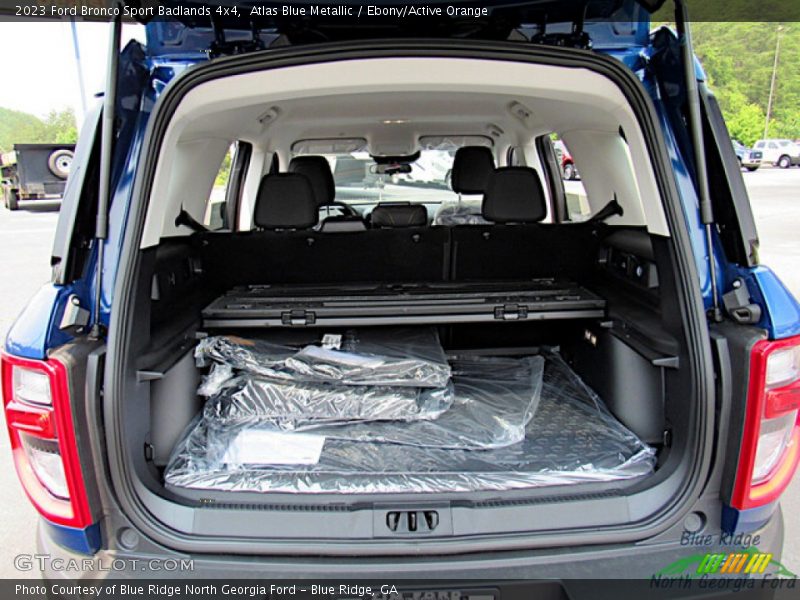 Atlas Blue Metallic / Ebony/Active Orange 2023 Ford Bronco Sport Badlands 4x4