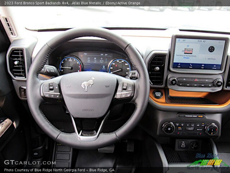 Atlas Blue Metallic / Ebony/Active Orange 2023 Ford Bronco Sport Badlands 4x4