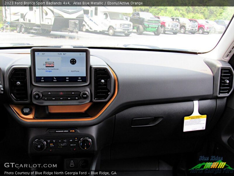 Atlas Blue Metallic / Ebony/Active Orange 2023 Ford Bronco Sport Badlands 4x4
