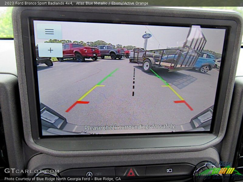 Atlas Blue Metallic / Ebony/Active Orange 2023 Ford Bronco Sport Badlands 4x4