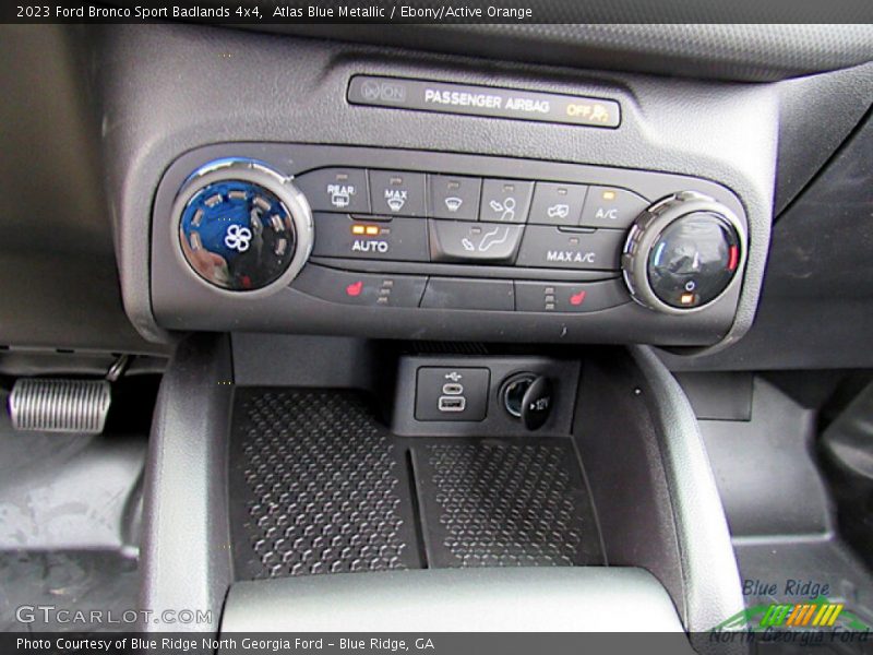 Atlas Blue Metallic / Ebony/Active Orange 2023 Ford Bronco Sport Badlands 4x4