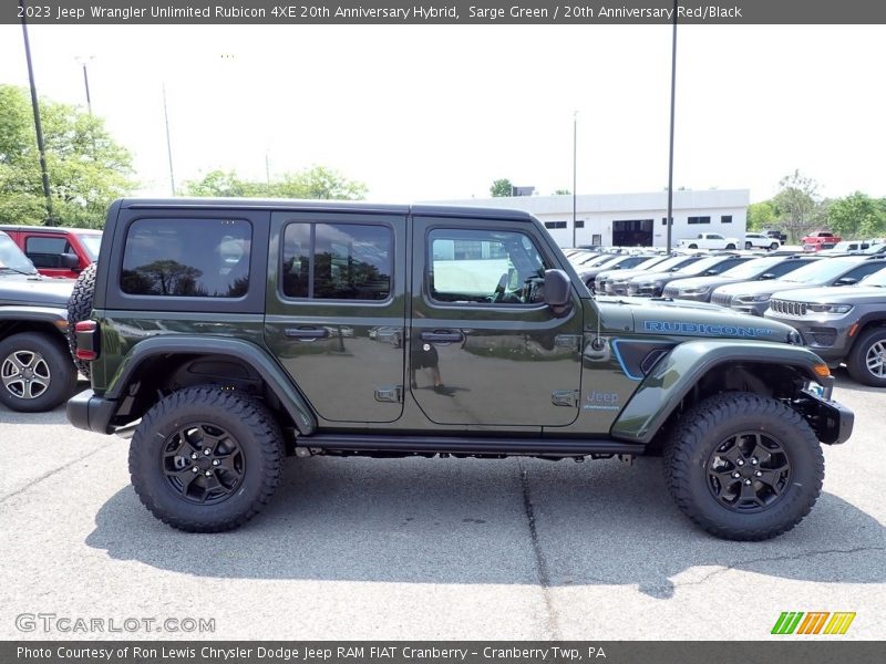Sarge Green / 20th Anniversary Red/Black 2023 Jeep Wrangler Unlimited Rubicon 4XE 20th Anniversary Hybrid