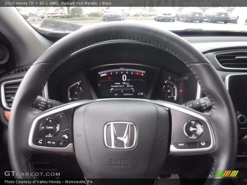 Radiant Red Metallic / Black 2020 Honda CR-V EX-L AWD