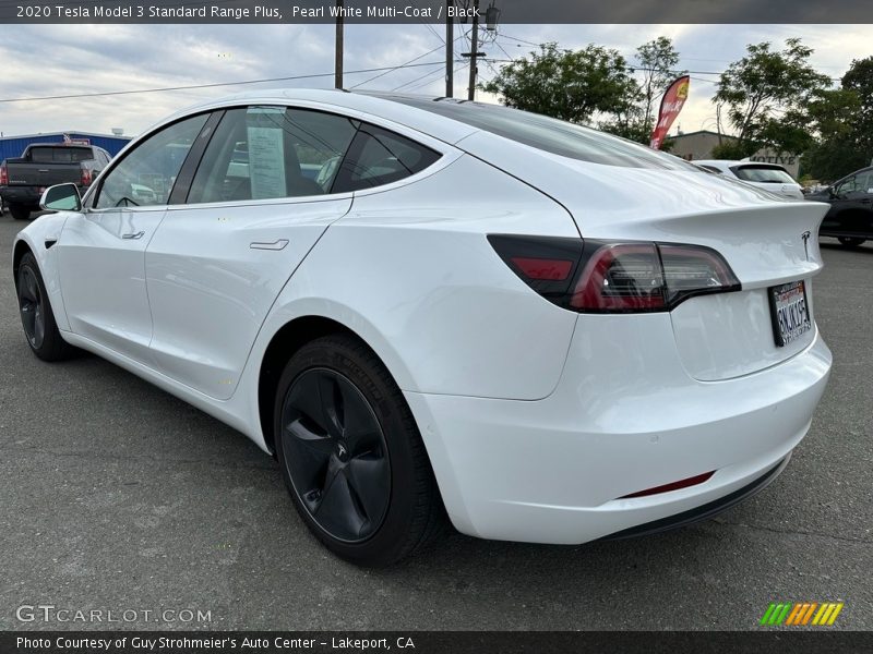 Pearl White Multi-Coat / Black 2020 Tesla Model 3 Standard Range Plus