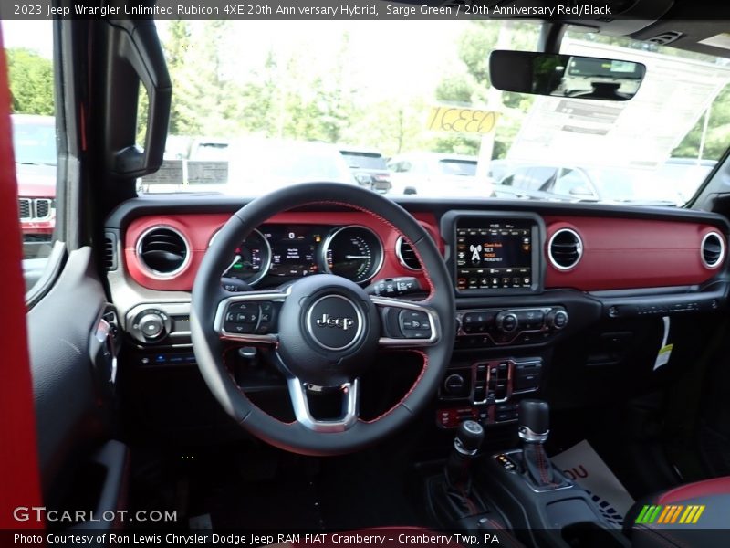 Sarge Green / 20th Anniversary Red/Black 2023 Jeep Wrangler Unlimited Rubicon 4XE 20th Anniversary Hybrid