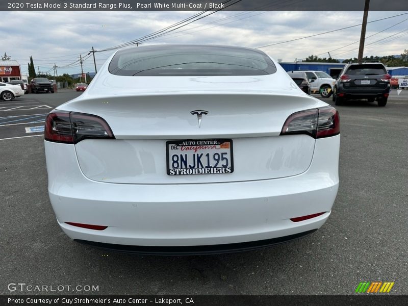 Pearl White Multi-Coat / Black 2020 Tesla Model 3 Standard Range Plus