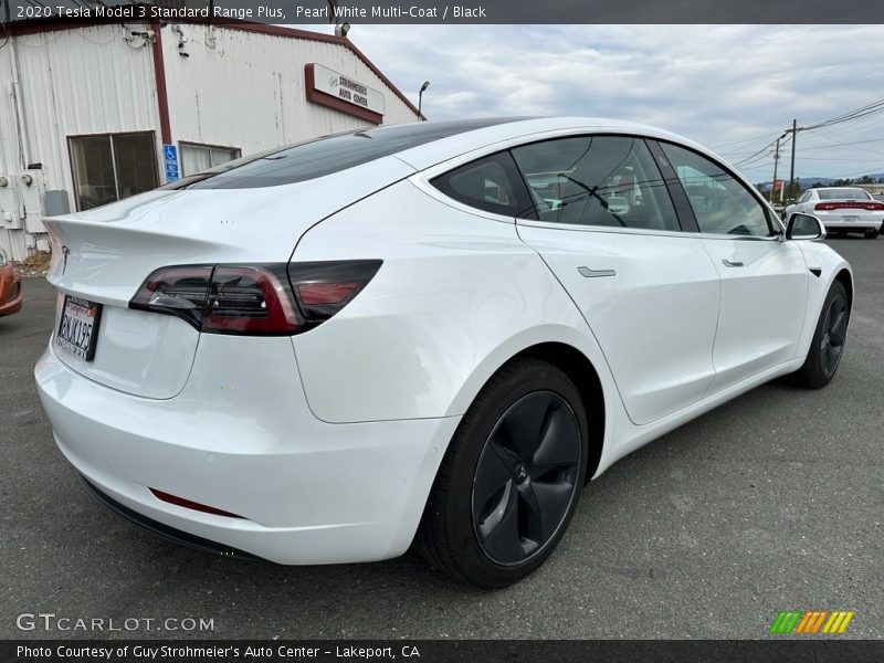 Pearl White Multi-Coat / Black 2020 Tesla Model 3 Standard Range Plus