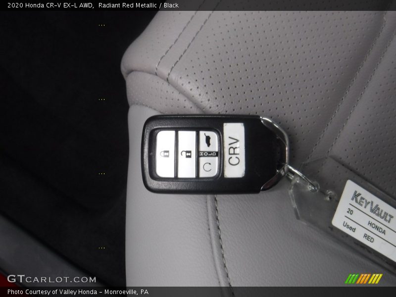 Radiant Red Metallic / Black 2020 Honda CR-V EX-L AWD