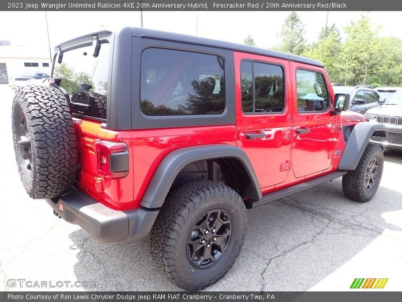 Firecracker Red / 20th Anniversary Red/Black 2023 Jeep Wrangler Unlimited Rubicon 4XE 20th Anniversary Hybrid