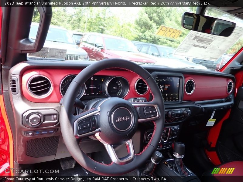 Dashboard of 2023 Wrangler Unlimited Rubicon 4XE 20th Anniversary Hybrid
