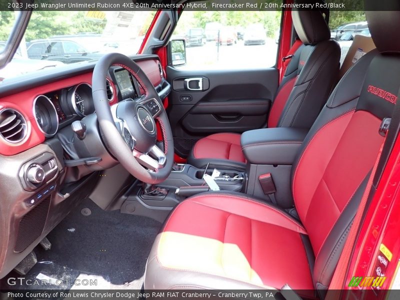  2023 Wrangler Unlimited Rubicon 4XE 20th Anniversary Hybrid 20th Anniversary Red/Black Interior
