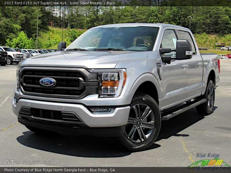 Iconic Silver Metallic / Black 2023 Ford F150 XLT SuperCrew 4x4