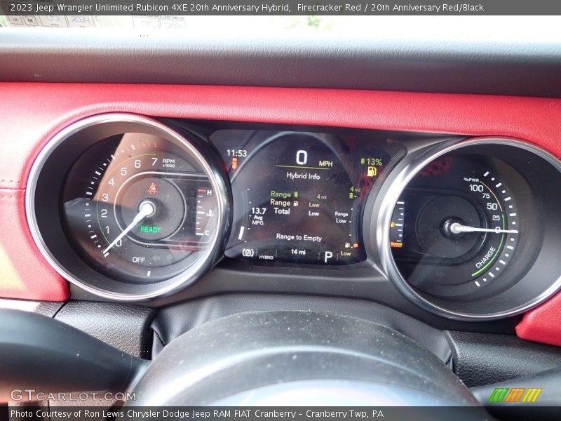  2023 Wrangler Unlimited Rubicon 4XE 20th Anniversary Hybrid Rubicon 4XE 20th Anniversary Hybrid Gauges