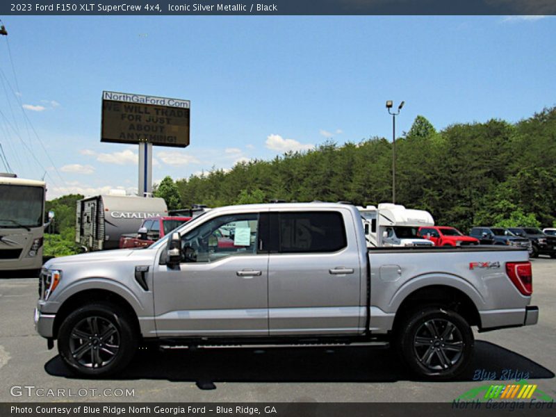 Iconic Silver Metallic / Black 2023 Ford F150 XLT SuperCrew 4x4