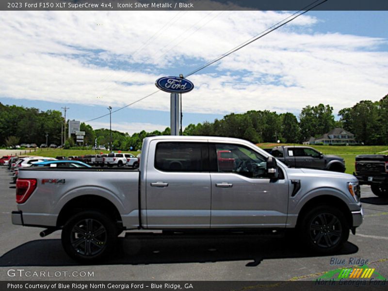 Iconic Silver Metallic / Black 2023 Ford F150 XLT SuperCrew 4x4