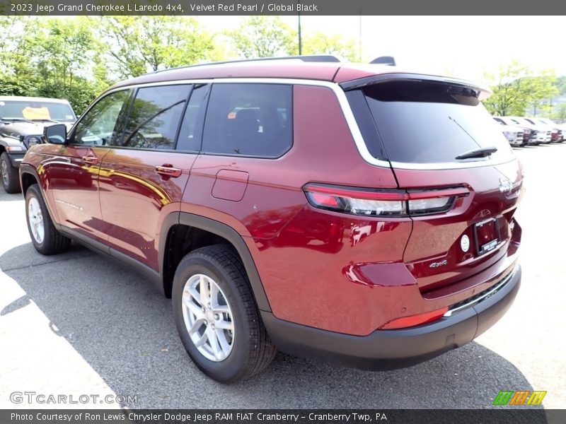 Velvet Red Pearl / Global Black 2023 Jeep Grand Cherokee L Laredo 4x4