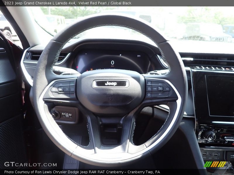 Velvet Red Pearl / Global Black 2023 Jeep Grand Cherokee L Laredo 4x4