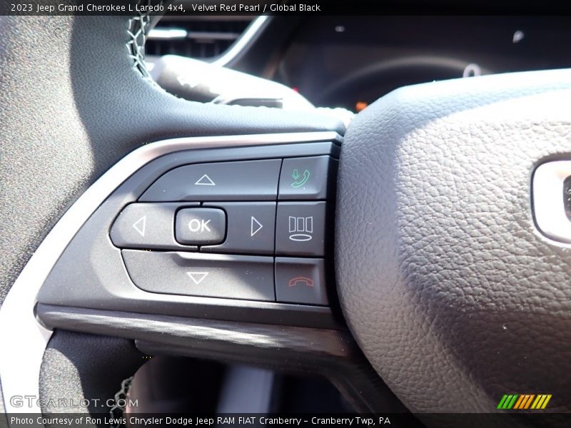 Velvet Red Pearl / Global Black 2023 Jeep Grand Cherokee L Laredo 4x4