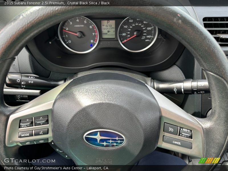 Crystal Black Silica / Black 2015 Subaru Forester 2.5i Premium