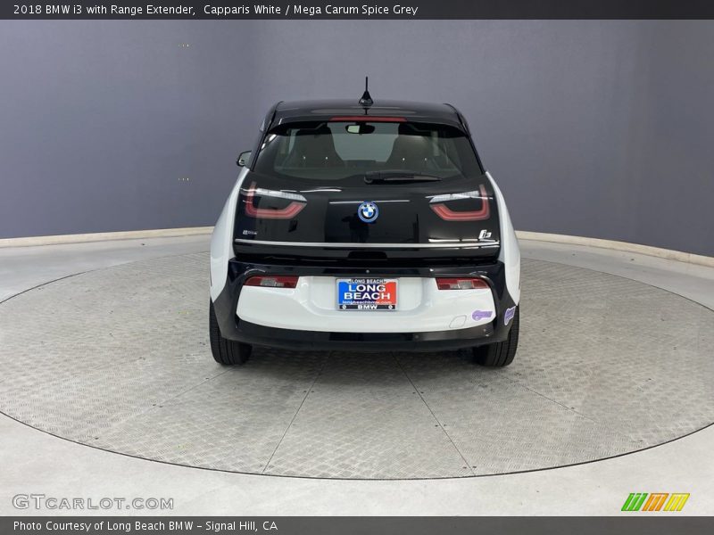 Capparis White / Mega Carum Spice Grey 2018 BMW i3 with Range Extender