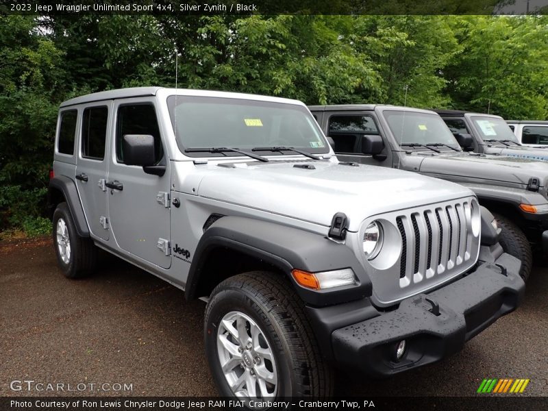 Silver Zynith / Black 2023 Jeep Wrangler Unlimited Sport 4x4