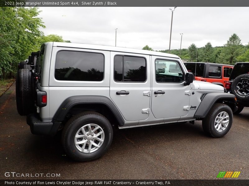 Silver Zynith / Black 2023 Jeep Wrangler Unlimited Sport 4x4