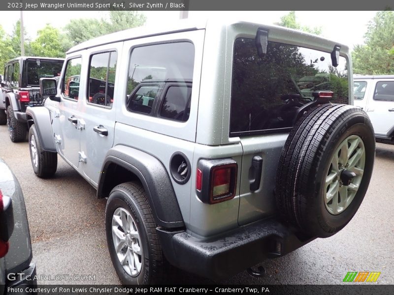 Silver Zynith / Black 2023 Jeep Wrangler Unlimited Sport 4x4