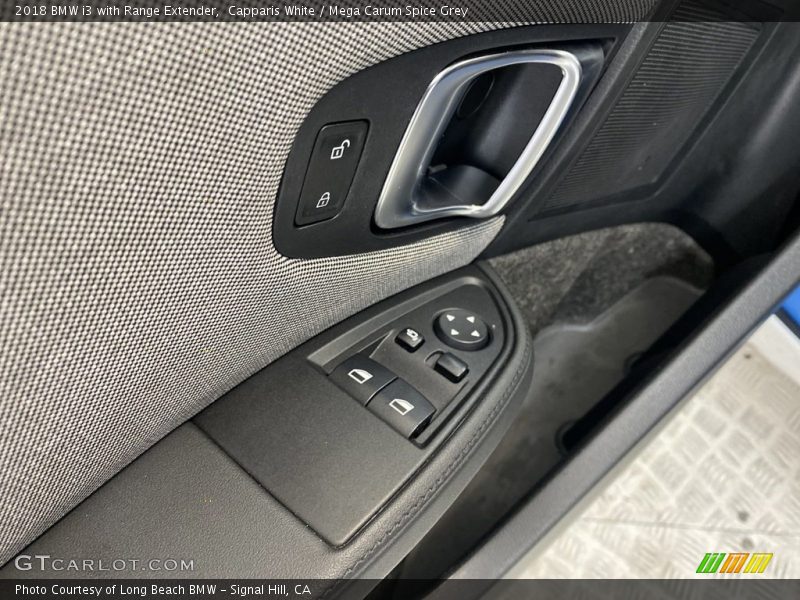 Capparis White / Mega Carum Spice Grey 2018 BMW i3 with Range Extender