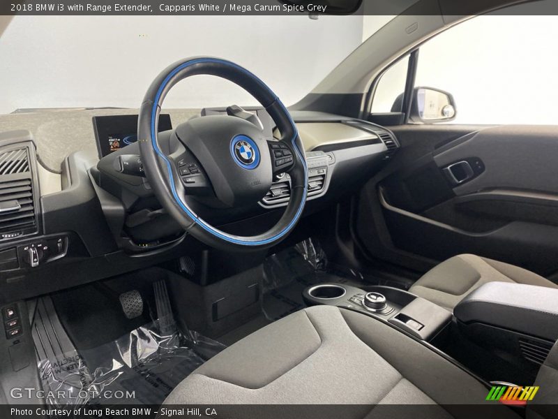 Capparis White / Mega Carum Spice Grey 2018 BMW i3 with Range Extender