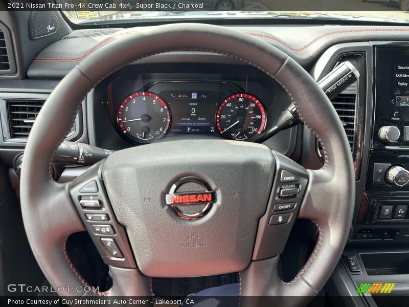  2021 Titan Pro-4X Crew Cab 4x4 Steering Wheel