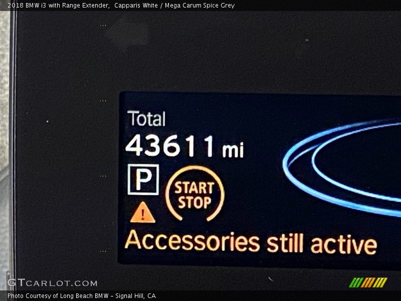 Capparis White / Mega Carum Spice Grey 2018 BMW i3 with Range Extender