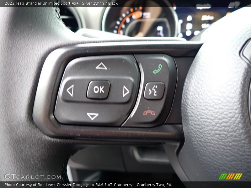 Silver Zynith / Black 2023 Jeep Wrangler Unlimited Sport 4x4